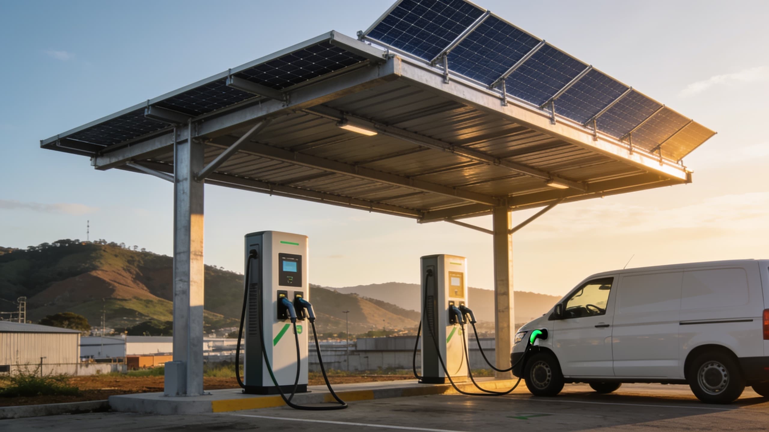 Energia solar para eletroposto em BH: DC rápido vale a pena?